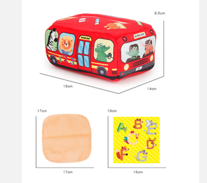 Jouet de boîte à mouchoirs pour bébé, jouets sensoriels pour bébé, boîte à mouchoirs magique avec papiers froissés et foulards en soie colorés, Montessori pour bébés - Product Image 2