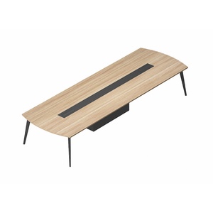 Customized Color Size Large Boardroom Luxury 8 12 People Wooden Office Meeting Conference <b>Table</b> for Meeting - Product Image 6