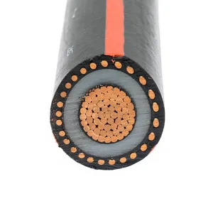 Cable de cobre de medio voltaje, TR-XLPE/EPR de aislamiento, aplicación subterránea, certificado UL UL1072, 15KV, 25KV, 35KV