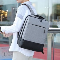 Sac à dos professionnel Oxford en polyester color-block grande capacité imperméable pour ordinateur portable, idéal pour les voyages et les étudiants