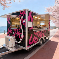 Food Truck Moderne Entièrement Équipé pour la Vente : Limonade, Jus, Vin, Crêpes, Desserts, Bubble Tea, Café, Boombox
