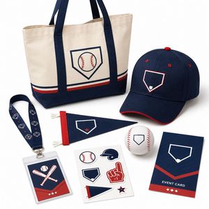 Kit promotionnel personnalisé style baseball pour stades, pack de marchandises pour fans OEM ODM avec casquette - Product Image 1