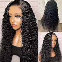 Perruque frontale en dentelle HD 13x6 Raw Vietnamese Water Wave, densité 250%, bouclée, 100% cheveux humains, sans colle, pour femmes noires