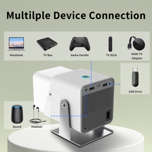 <span class=keywords><strong>Mini</strong></span> <span class=keywords><strong>projecteur</strong></span> intelligent Android TV Rotation à 180 degrés HD 1080P 4K <span class=keywords><strong>Projecteur</strong></span> de <span class=keywords><strong>plafond</strong></span> portable à 180 degrés Dent bleue - Product Image 6