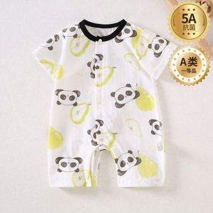 幼児用女の子Tシャツロンパース、上質な綿素材の夏用薄手新生児ロンパース、ハイハイ服、安陽ベビー服 - Product Image 2