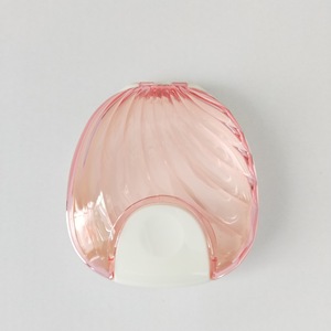 Dental Push Button <b>Toothbrush</b> <b>Case</b> Shell Shaped Transparent 78mm Inner Diameter Storage Box <b>With</b> Lid For Oral Hygiene - Product Image 4