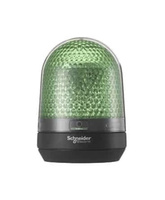 Flash XVR3M03, lumière rotative, 230V AC, lentille verte, coque noire, base 100mm, IP23, IP65, série Harmony XVR