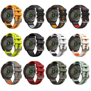 <span class=keywords><strong>Correa</strong></span> de reloj Tschick <span class=keywords><strong>QuickFit</strong></span> para Garmin Fenix E 8 AMOLED Solar 51 47mm 7 7X Pro 6 6X/Epix <span class=keywords><strong>26</strong></span>/22mm <span class=keywords><strong>Correa</strong></span> oficial de silicona deportiva - Product Image 4