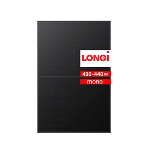 Entrepôt en Europe Stock <span class=keywords><strong>Longi</strong></span> Panneau solaire 430 W tout noir 430 watts Panneaux PV demi-cellule Entrepôt de Rotterdam Panneau solaire <span class=keywords><strong>Longi</strong></span> 430 W - Product Image 2