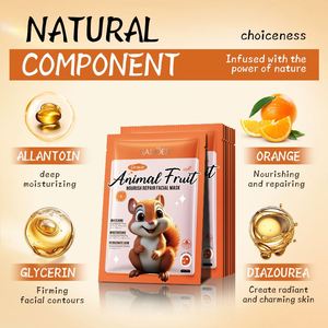 Mascarilla Facial SADOER al por Mayor para el Cuidado de la Piel, con Extracto de <span class=keywords><strong>Ardilla</strong></span> y Naranja, Nutre, Repara, Hidrata Profundamente, Ilumina la Piel, Mascarilla de Belleza - Product Image 6