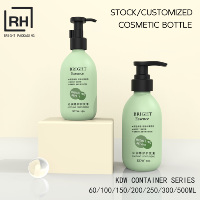 Bouteille en plastique HDPE 60ml 100ml 150ml pour gel douche, huile essentielle, shampoing et nettoyant visage, flacon pompe blanc multi-tailles