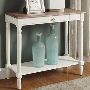 Muebles europeos victoriano clásico barato <span class=keywords><strong>estrecha</strong></span> moderno vestíbulo blanco mesa de <span class=keywords><strong>Consola</strong></span> de madera - Product Image 3