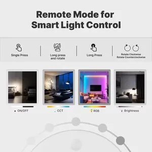 MOES Tuya ZigBee 智能场景开关 旋钮式无线控制器 电池供电 自动化场景 多应用支持 - Product Image 6
