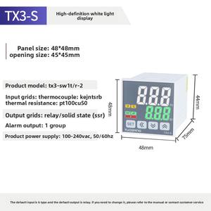 TX3-M Intelligente Digitale Temperatuurregelaar met <span class=keywords><strong>PT100</strong></span> Ingang SSR/Relais Uitgang PID Regeling 220V Kunststof OEM/ODM Ondersteuning - Product Image 1