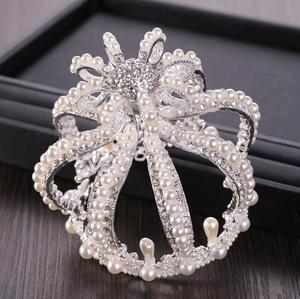 Kaimei Rhinestone della perla di Lusso Gioielli Da <span class=keywords><strong>Sposa</strong></span> di Cristallo D'argento Corona Diademi Dichiarazione pageant corone <span class=keywords><strong>Per</strong></span> La <span class=keywords><strong>Sposa</strong></span> <span class=keywords><strong>Accessori</strong></span> <span class=keywords><strong>Per</strong></span> <span class=keywords><strong>Capelli</strong></span> - Product Image 3