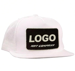 Casquette Trucker en Maille avec Patch Tissé Personnalisé, Visière en Sergé de Coton Respirant, Casquette Snapback Décontractée avec Logo OEM, Casquette de Baseball Personnalisée avec Logo OEM en Maille - Product Image 4