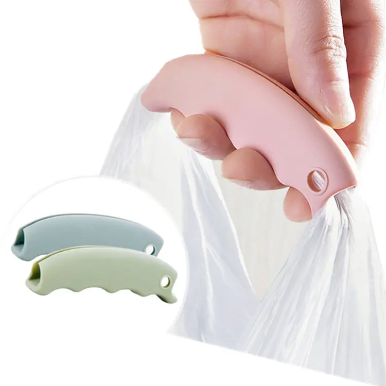 Give away gift high quality comfortable colorful silicone shopping bag handle,Easy carrying bag plastic bag holder cover