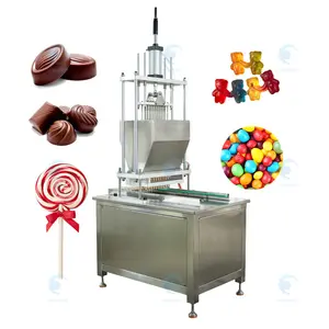 Ball Lollipop Die And Form Automatic Gelatin Vitamin Gummy Bear Machine De Production De Bonbon Maker