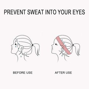 عصابة رأس رياضية نسائية مخصصة رفيعة وناعمة مضادة للانزلاق وماصة للرطوبة للتمارين والجري واليوجا مع حماية - Product Image 4