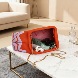 กระเป๋าคลัทช์ถักไหมพรมดีไซน์ใหม่ปี 2026 ขายส่ง คุณภาพสูง หรูหรา แฟชั่น ทันสมัย ลายแจ็คการ์ด สำหรับสุภาพสตรี - Product Image 5