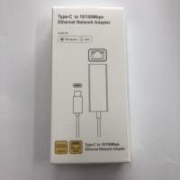 ProLink USB-C naar RJ45 Gigabit Ethernet Adapter 10/100Mbps Extern voor MacBook Laptops en Desktopcomputers