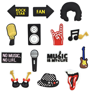 New Star Clog Rubber <span class=keywords><strong>IGOR</strong></span> Singer Rock Music Charm Pulsera PVC Accesorios para zapatos para mujeres con Lizzie Shoe Charms para Fen Clog - Product Image 5