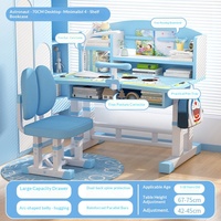 Ensemble de mobilier scolaire moderne en plastique en gros : Tables et chaises de formation, bureau de classe pour 2 personnes pour garçons, école primaire et domicile