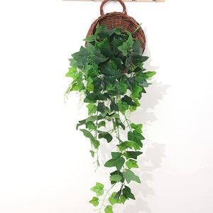 Mur végétal artificiel en lierre, plante verte suspendue, décoration intérieure, feuilles ultra-réalistes, décoration de salon - Product Image 6