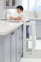 Tabouret d'apprentissage pliable en bois, tour d'apprentissage pour les tout-petits et les enfants