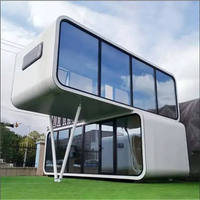 Cabane Apple, Maison Capsule Spatiale, Cabane Modulaire Intelligente, Hôtel Capsule Préfabriqué, Tiny Pod, Maison Personnalisée Alimentée par Énergie Solaire 20/40 pieds