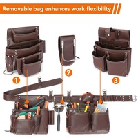 Ceinture à outils en cuir de qualité supérieure pour hommes tablier de travail de constructeur ODM personnalisé pour menuiserie usine encadreurs vêtements de travail
