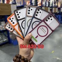 Coque de téléphone tendance bicolore BAILI Factory pour Samsung A33 5G/A05S/S26/A34, translucide, effet peau, magnétique, TPU+PC