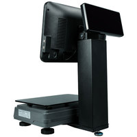 J1900 15,6 11,6 pouces Windouws Écran double tout-en-un Écran double Pos Balance avec imprimante de reçus de 58 mm