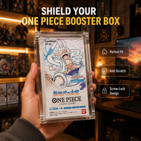 Boîtier de protection en acrylique pour booster box, écran transparent pour cartes TCG avec verrouillage à vis, étui anti-rayures pour booster box scellé