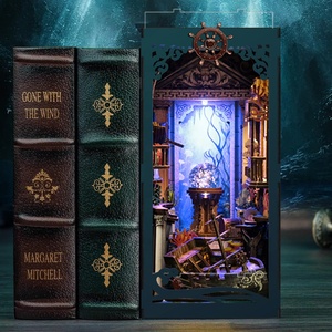 Kit Fai-da-Te per Casa in Miniatura con Tema Natalizio, Combinazione di Angolo Lettura <span class=keywords><strong>e</strong></span> Casa delle Bambole - Product Image 1