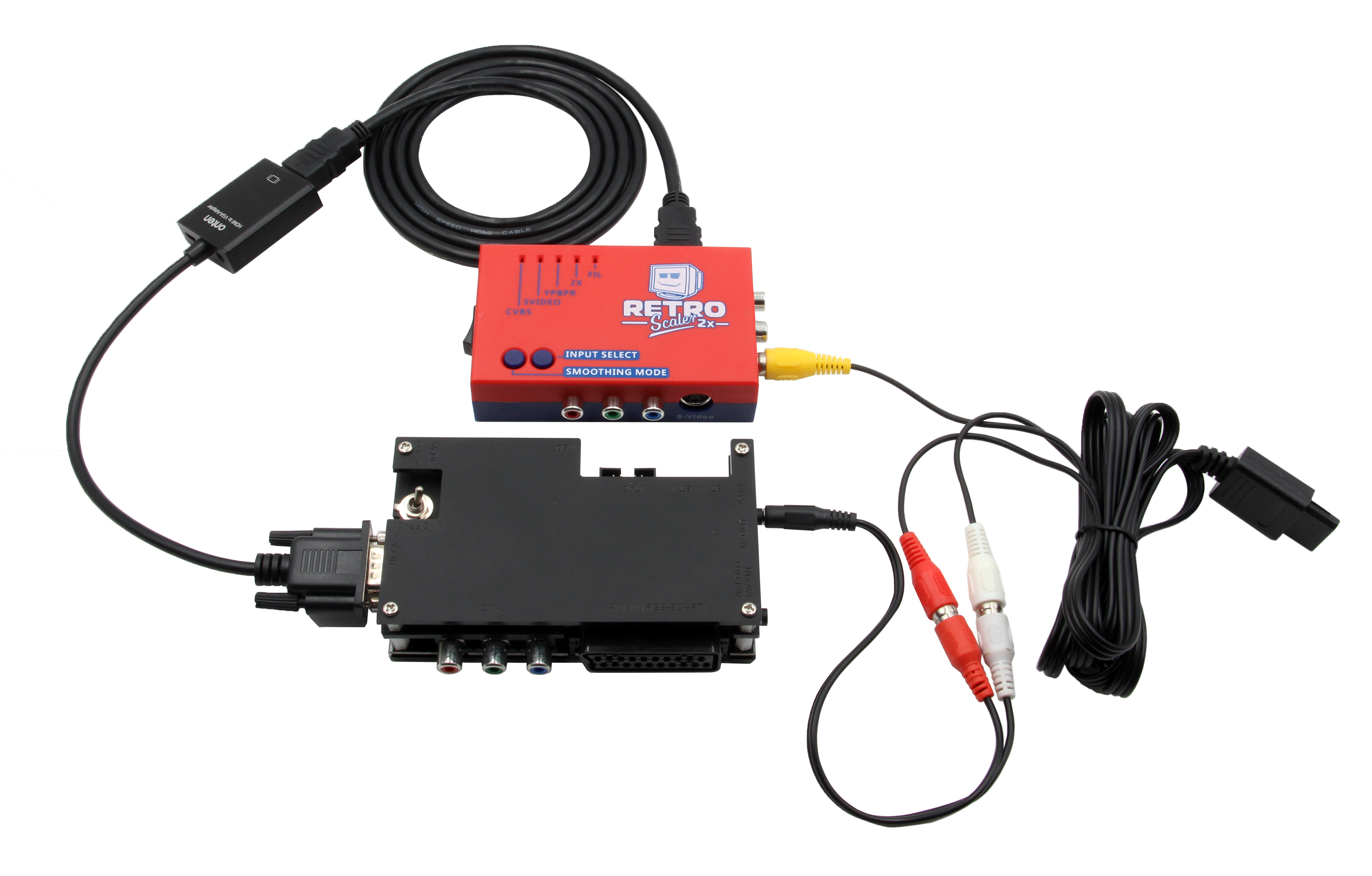 Retro Game Accessories - Retroscaler2x A/V to HDMI Converter