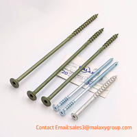 Vis à bois MALAXY, tête cylindrique, tête carrée, tête étoilée, galvanisée, 3'' 4'', Torx, acier inoxydable 304 316, vis pour terrasse