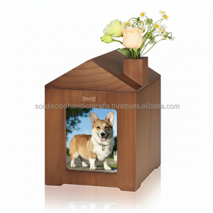 Caja de urna de madera más vendida para cenizas de mascotas Urnas de cremación de madera para cenizas de gatos y perros Urnas de palisandro a bajo precio - Product Image 1