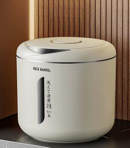 Seau à riz en plastique, hermétique, grande capacité, anti-insectes, anti-humidité, pour le stockage du riz dans la cuisine - Product Image 6