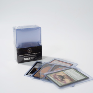 Protections de cartes en plastique ultra transparentes, taille standard 3x4 pouces, pour cartes de collection, pochettes protectrices réutilisables - Product Image 3