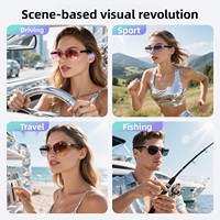 Gafas Inteligentes con IA, Asistente de Voz, Llamadas Manos Libres HD, Música Hifi, Navegación, Batería Dual, Control Táctil, Carga Magnética, Marco de PC