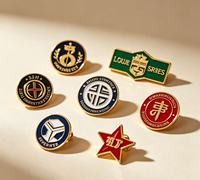 Pins de revers personnalisés en émail, badges métalliques, médailles commémoratives, finition époxy, emblèmes scolaires, logos d'entreprise