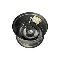 Diffuseur de jet d'air cylindrique en aluminium décoratif à anneau, à température contrôlée, pour système de ventilation CVC de haute qualité