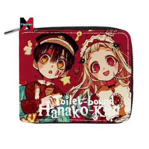 Portafoglio Anime legato alla toilette Hanako kun Yugi Amane portafogli Cosplay con cerniera corta con porta carte portamonete regalo