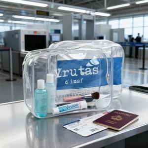 Nuovi prodotti caldi EVA makeup bag satinato sacchetti di <span class=keywords><strong>plastica</strong></span> trasparente pvc sacchetti cosmetici - Product Image 5