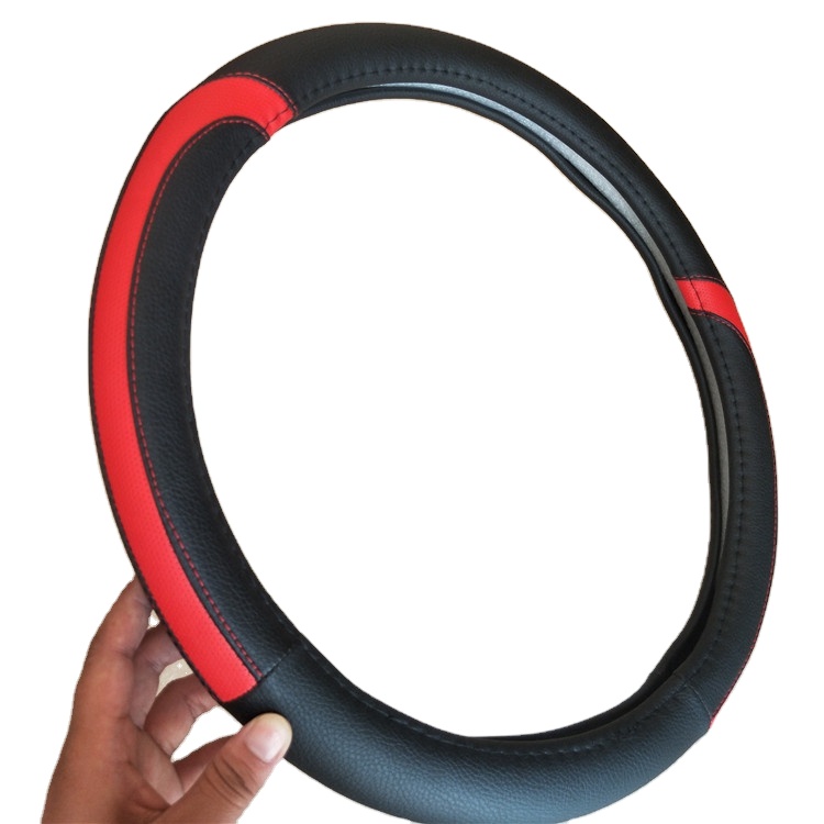 XT-5136 Curved Stitched Auto Steering Wheel Cover | XianTong Auto Supplies