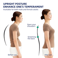 Correcteur de posture dorsal réglable, léger et durable, avec support en maille respirante et fermeture auto-agrippante pour hommes et femmes, soutien lombaire