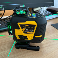 16 Niveau laser vert à nivellement automatique avec niveau laser 4D à lignes croisées Niveau laser rotatif automatique et fonctionnel