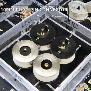 Connecteur de charge magnétique 10MM ultra-fin à contact en cuivre pour masques oculaires et vêtements - Product Image 2