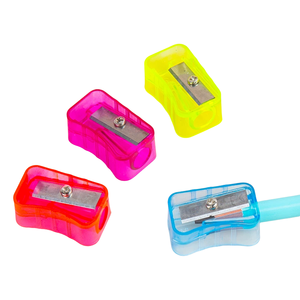 Taille-crayon en plastique Petits taille-crayons manuels colorés pour enfants, adultes et étudiants Fournitures pour enseignants pour la maison en classe - Product Image 1